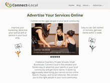 Tablet Screenshot of connect-local.com